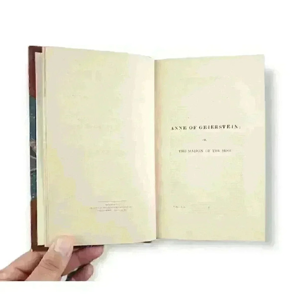 Anne of Geierstein; 3 Vols Waverley Novel Sir Walter Scott 1st Ed (1829) Bayntun - Picture 12 of 12